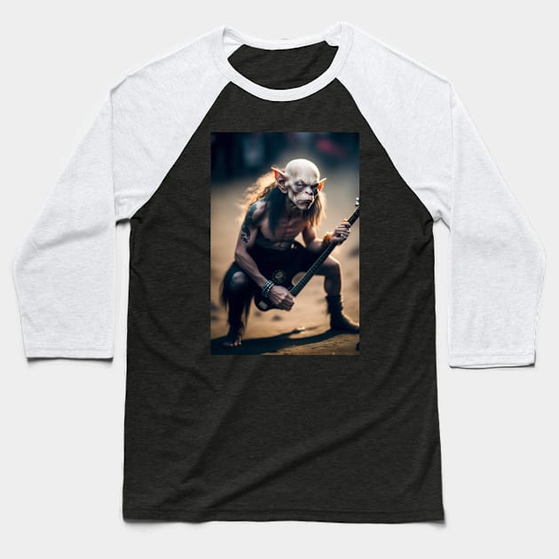 Jeff Beck Paul Rodgers funny rock star graphic design artwork Baseball T-Shirt by Nasromaystro